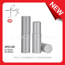 Mini Round Shiny Color Clear Aluminium Lipstick Packaging